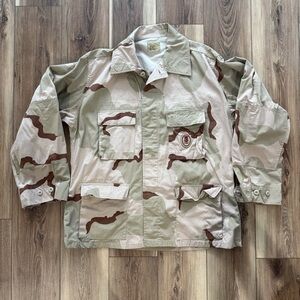 USN Desert Camo Ripstop Combat Shirt – Large Regular